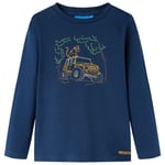 T-Shirt Enfants À Manches Longues Imprimé Jeep Bleu Marine 104