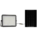 V-TAC VT-120W 7825 Projecteur d'éclairage LED, Panneau solaire 15 W blanc froid