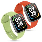 Xisair 2 Bracelets en Silicone Compatibles avec Redmi Watch 3 Active Bracelet de Remplacement Imperméables et Respirants pour Redmi Watch 3Active sangle