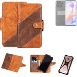 Mobile Phone Sleeve for Honor X6a Wallet Case Cover Smarthphone Braun 