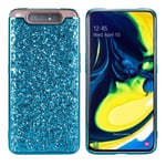 Glitter Samsung Galaxy A80 skal - Blå