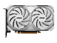 MSI GeForce RTX 4060 VENTUS 2X WHITE 8G OC - Grafikkort - GeForce RTX 4060 - 8 GB GDDR6 - PCIe 4.0 x8 - HDMI, DisplayPort - vit