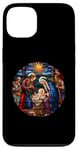 Coque pour iPhone 13 True Story Crèche de Noël Jésus Chrétien Hommes Femmes Enfants