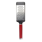 KitchenAid - Râpe à Fromage en Inox avec Manche Arrondi, Dents Double Face - Couleur Rouge Cerise