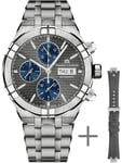 Maurice Lacroix Watch Aikon Automatic Chronograph Titanium 44mm Strap Set