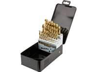 Hss-Tin Metal Drill Bits 1.0-13.0 Mm, Set Of 25