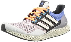 ADIDAS Men's Ultra 4D Sneaker, Chalk White/Chalk White/Blue Fusion, 8 UK