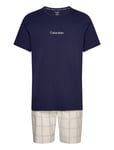 S/S Short Set Pyjamas Blue Calvin Klein