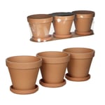 EDELMAN Utepotte Edelman M/Fat 13,5Cm Terracotta 3Pk