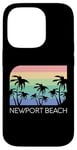 Coque pour iPhone 14 Pro Newport Beach California Surf Vintage Cali SoCal Orange Co