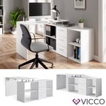 Bureau en angle Vicco Dante, bureau, table de bureau, bureau d’angle, bureau PC