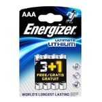 Energizer L92 Ultimate Lithium Battery AAA (4) 3+1 Free