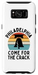 Coque pour Galaxy S8 Funny Philadelphia - Come For The Crack - Liberty Bell Humour