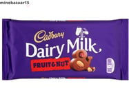 2 x Cadbury Dairy Milk Fruit & Nut Chocolate Bar, 180 g | UK Free  Dispatch