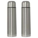 2x Stainless Steel Insulated Bottle 750ml Insulation Flask Thermos Coffee Pot