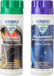 Nikwax Tech Wash & Polar Proof 300ml Twin Pack - Waterproofing for Fleece & Fabr