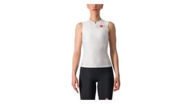 Maillot sans manches triathlon femme castelli free tri 2 blanc