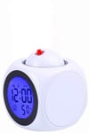 BENREN Night Light Digital Projection Alarm Clock, Voice Projector Clock, Weather Thermometer, LED, Voice Wake Up