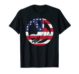 USA Flag Steering Wheel- 4x4 Off-road SUV Vehicle T-Shirt