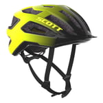 Scott Arx Plus Cykelhjälm Black/Radium Yellow RC - Hjälmstorlek 51-55 cm