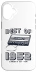 Coque pour iPhone 16 Plus Retro Best of 1952 Mixtape 73rd Birthday Vibes