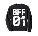 Vintage BFF 01 Best Friends Matching Bestie Friendship Day Sweatshirt