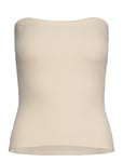 Como Knit Strapless Top Cream Second Female