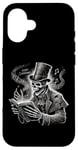 iPhone 16 Carols Black Dark Goth Skeleton Christmas Women Men Case