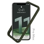 RHINOSHIELD Bumper Case compatible with [iPhone 11 Pro Max] | CrashGuard NX - Shock Absorbent Slim Design Protective Cover 3.5M / 11ft Drop Protection - Camo Green