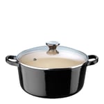 Le Creuset - Gryte m/glasslokk 4,2L black