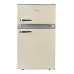 SIA RFM88C 88L Freestanding Under Counter Retro Fridge Freezer - Cream