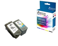 PREMIUM CARTOUCHE - 2 Cartouche compatible pour CANON PG-40XL + CL-41XL Noir + Couleur Canon Pixma IP 1300 IP 1600 IP 1700 IP 1800 IP 1900 IP 2500 IP