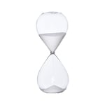 5/30/60 minuter Rund Sand Timer Personlighet Glas Timglas Ornament Nyhet Tidshanteringsverktyg White 5 Minutes