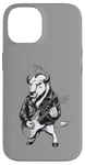 Coque pour iPhone 14 Heavy Metal Bison Hard Rock Buffalo Electric Guitar