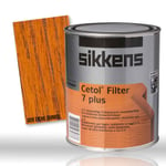 Sikkens Cetol Filtre 7 Plus Sombre Chêne Streichlasur Facile Film Épais 1000ml