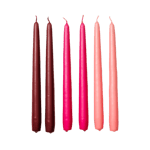 In Flore Lovisa Antik Ljus, 6-pack Rosa