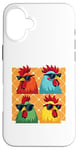 iPhone 16 Plus Chicken Sunglasses Animal Farm Funny For Farmer Men Women Case