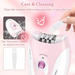 with LED Light Facial Epilator Two Speed Shaver  Bikini Arm Legs Armpits