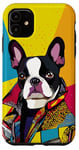 iPhone 11 Boston Terrier Dog Fashion Cute Colorful Pop Art Case