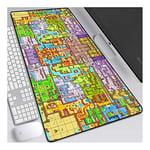 Legend of Zelda 800x300mm speed Gaming Tapis de Souris, XL Anime Mouse Pad - Surface spéciale améliore la Vitesse et la précision, 3mm Base en Caoutchouc Antidérapant Surface-pour Ordinateur et PC, F