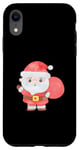 Coque pour iPhone XR Ho-Ho-Holiday Cheer: Père Noël en action