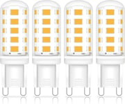 Ampoule Led G9 Lampe, Non Dimmable Pas De Scintillement,Blanc Chaud 3000k, 3w 40w Ampoules Halogène Équivalent,Lot De 4