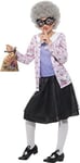 David Walliams Deluxe Gangsta Granny Costume, Purple & Black, With .. Cost-w