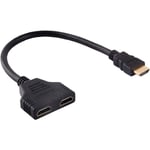 Répartiteur de Câble hdmi 1080p hdmi Mâle à Double hdmi Femelle 1 à 2 Voies Câble Adaptateur Séparateur pour tv hd, Moniteur lcd et Projecteurs