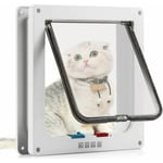 Tigrezy Chatière pour Chat avec magnétique à 4 Voies, Porte pour Animaux de Compagnie pour Chats et Petits Chiens, Porte pour Chat avec Tunnel