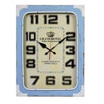 Vacchetti 1860780000 Horloge en métal, Bleu Clair, doré, Moyen