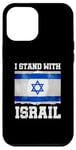 Coque pour iPhone 12 Pro Max I Stand With Israel Tee Cadeau juif Drapeau israélien