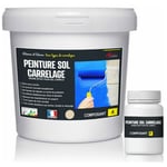 Peinture carrelage sol - Résine pour recouvrir faïence et carreaux - arcapoxy sol carrelage - 1 kg (jusqu'à 5 m² en 2 couches) Ivoire Clair - ral