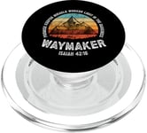 Rétro Waymaker Promise Keeper Miracle Worker Christian PopSockets PopGrip pour MagSafe