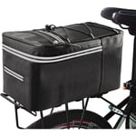 Sac à outils,Sac de Porte-vélos, Sac de Porte-Bagages arrière étanche pour vélo, Panier arrière de vélo d'une capacité de 15 l, Sac de Rangement de